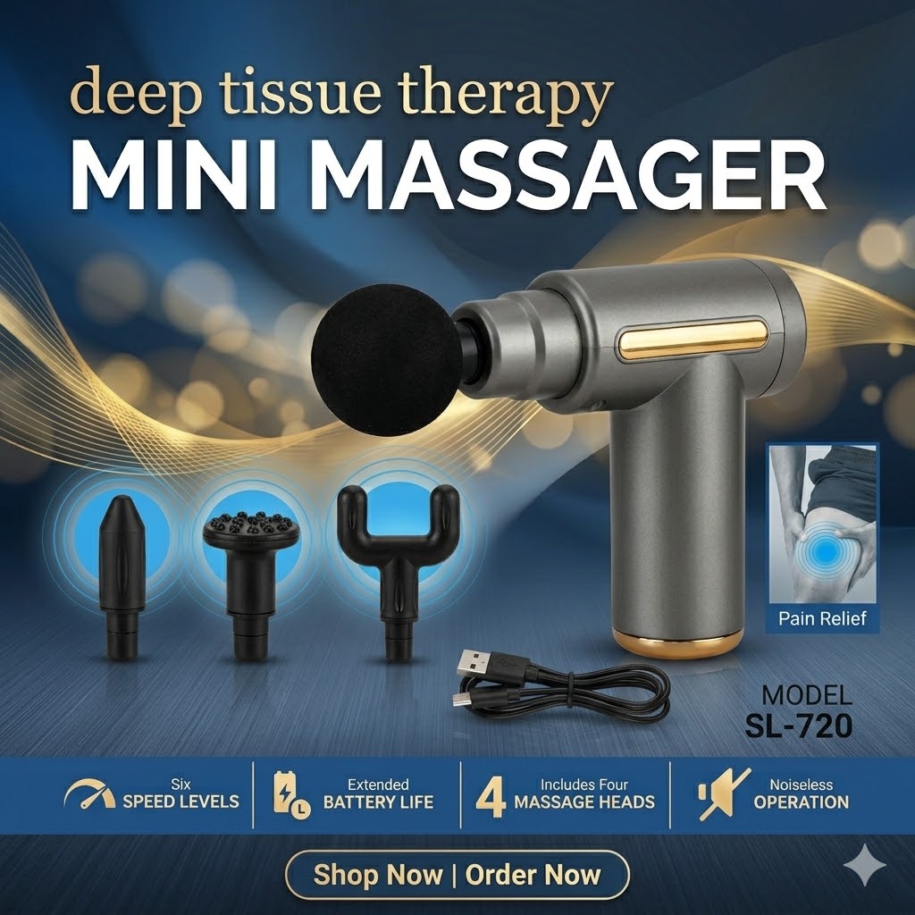 Portable Rechargeable Deep Tissue Mini Body Massager Gun