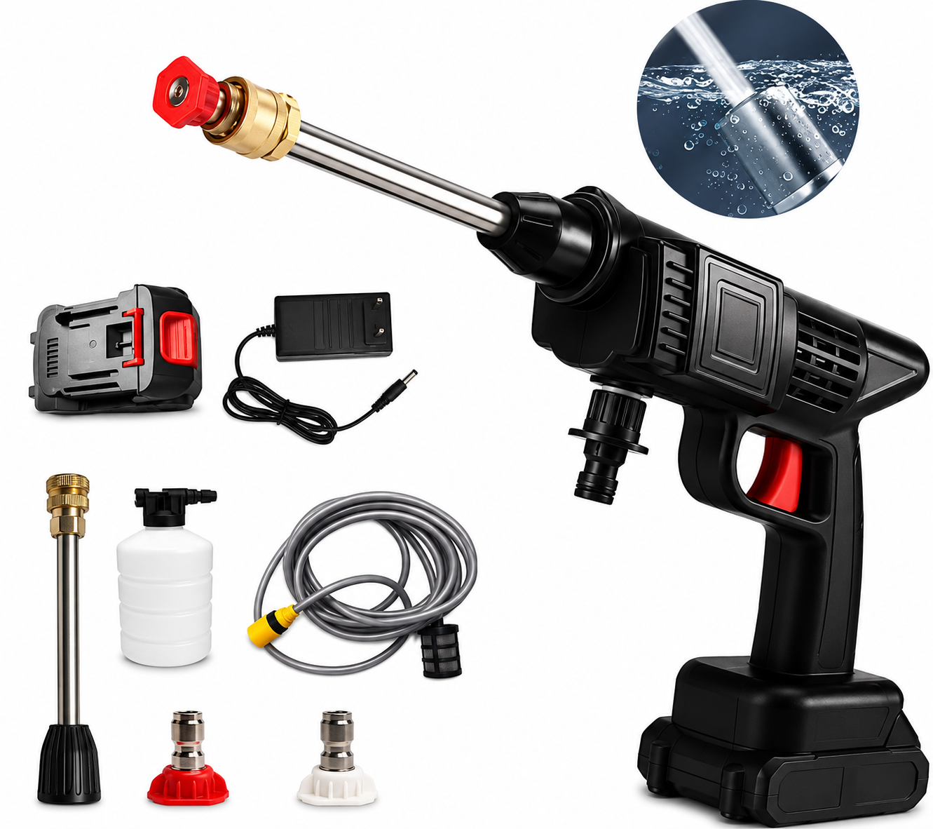 Cordless Power Washer Spray Gun for Car Wash