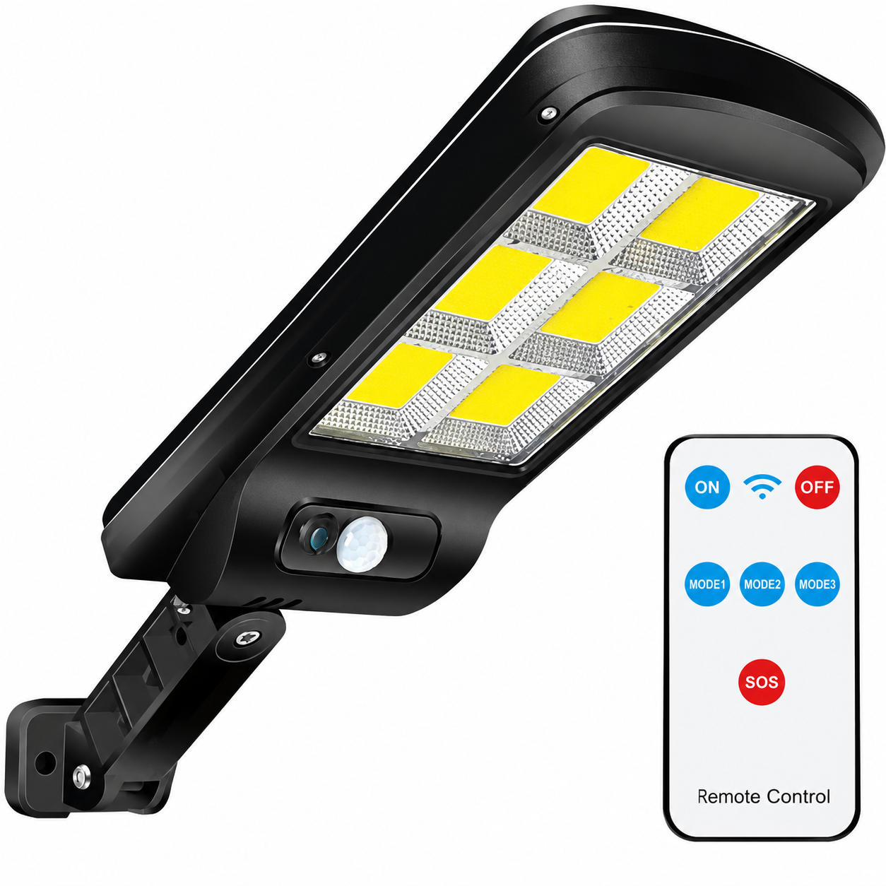 Solar LED Street Light with Remote Control & Motion Sensor