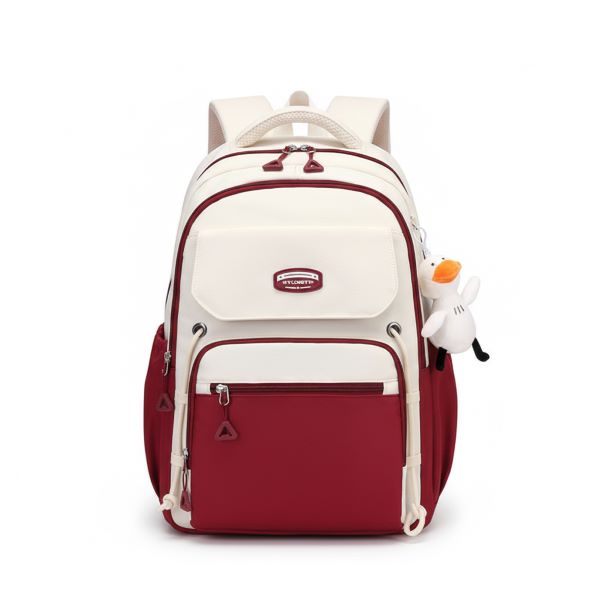 Premium Quality Large Capacity School College water Resistant Bag(Merun)