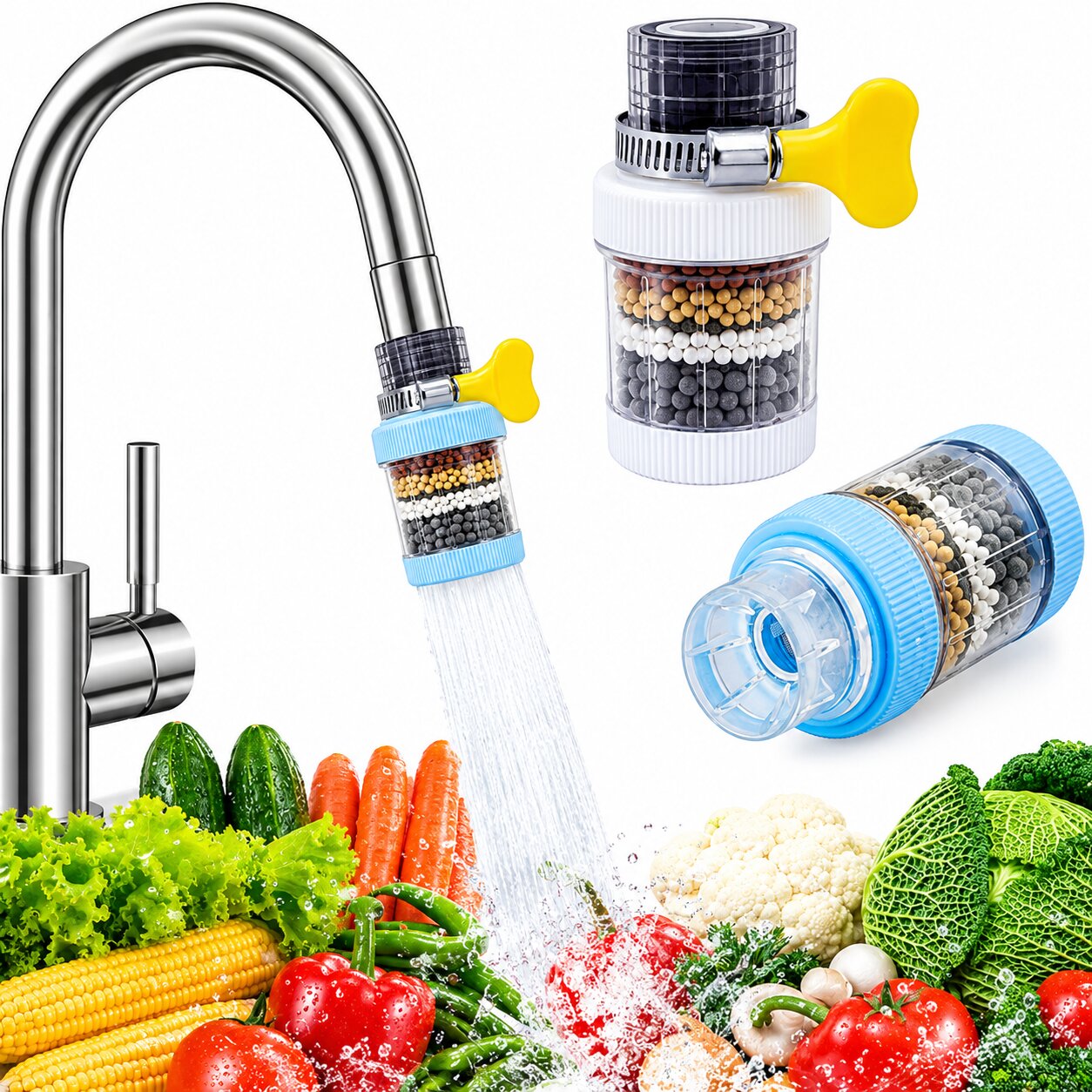 Multi-Layer Faucet Water Filter – Kitchen Tap Water Purifier
