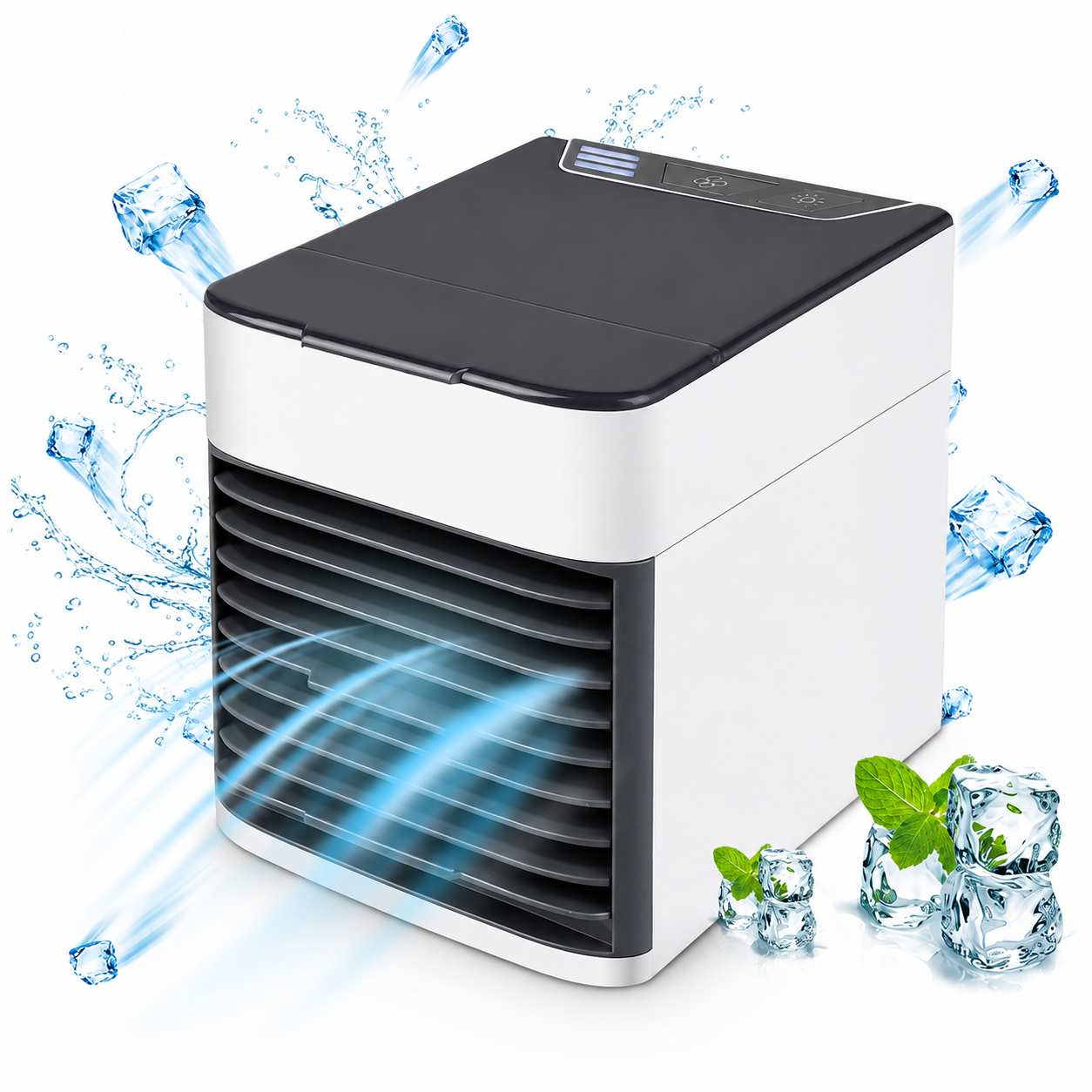 Personal 3-in-1 USB Rechargeable Mini Evaporative Air Cooler with LED Light