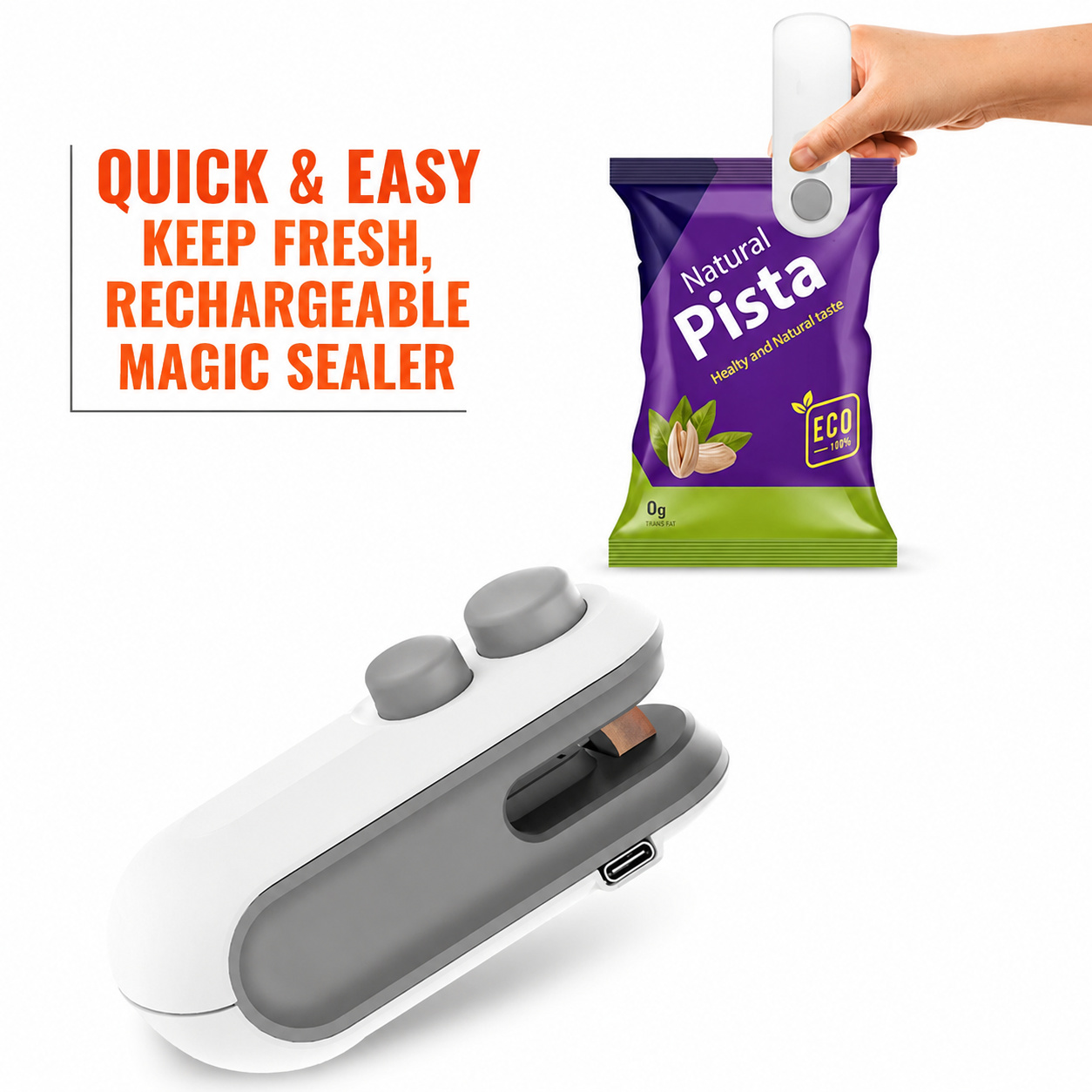 Rechargeable Mini Bag Sealer Machine