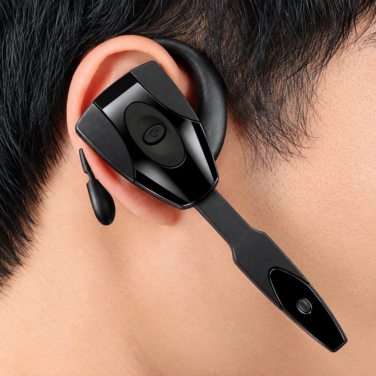 Wireless Bluetooth Headset with Noise Reduction Mic – Hands-Free Calling Earpiece